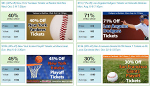 sport tickets