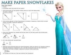 make paper snow flakes
