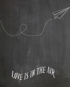 valentine chalkboard
