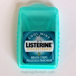 Listerine - The Oral Health Hero at Our House with mouth wash, floss and breath strips