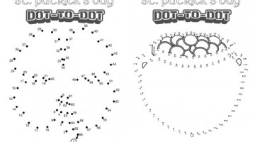Free St. Patrick's Day dot to dots