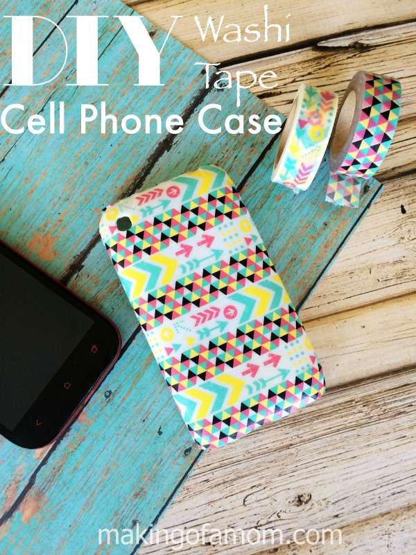 DIY Washi Tape Cell Phone Case