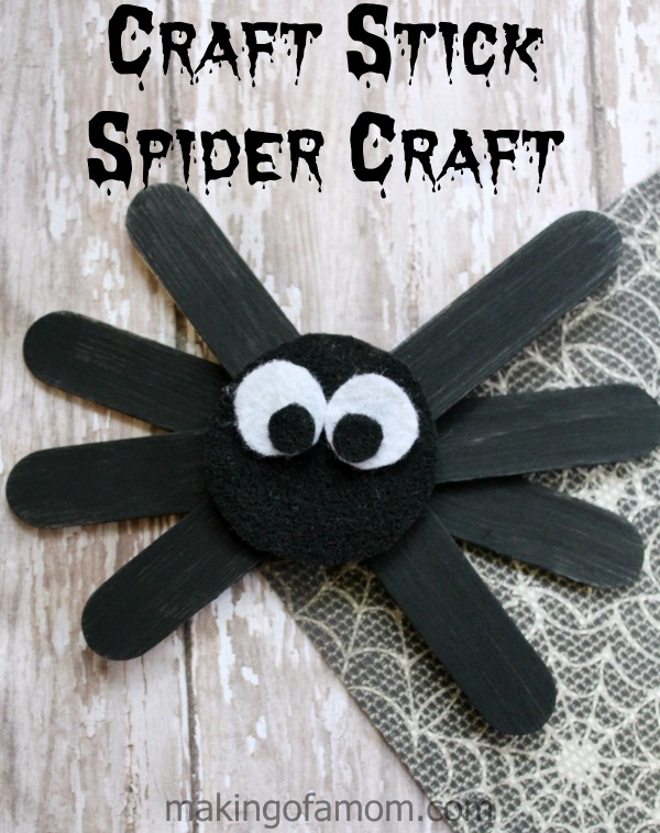 Craft Stick Spider Craft - Making of a Mom