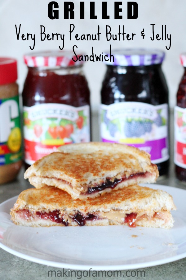 Grilled Very Berry Peanut Butter Jelly Sandwich Making Of A Mom